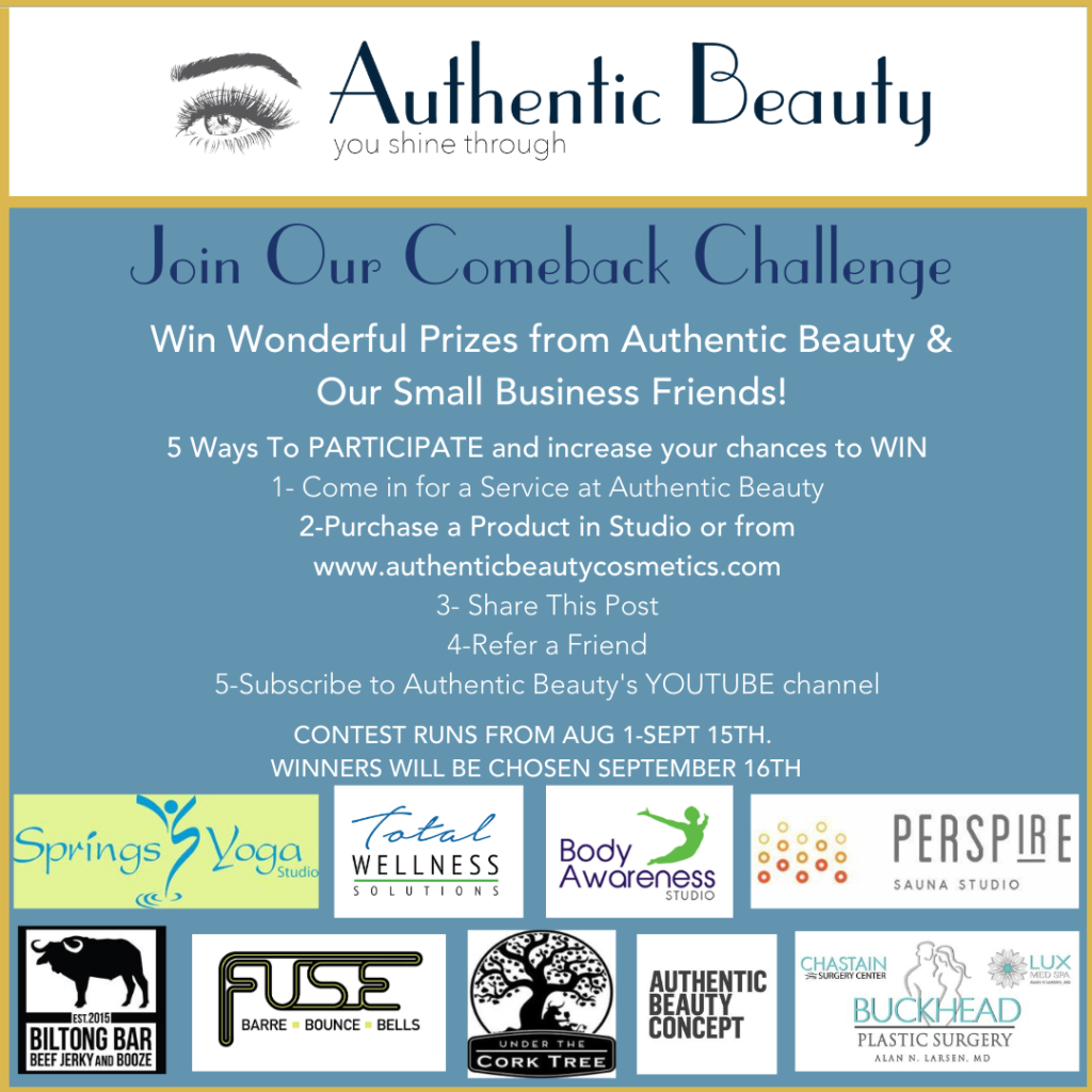 Enter to win great prizes in Authentic Beauty Comeback Challenge