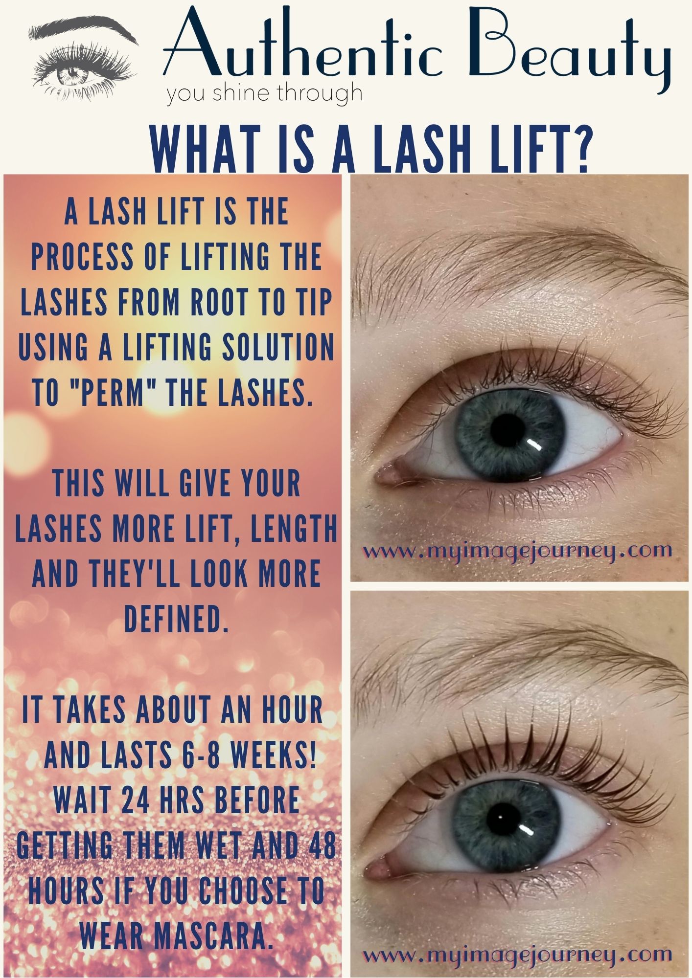 A Lash Lift and lash tint from Authentic Beauty Makeup Salon & Brow Studio in Atlanta will gorgeously define your eyes while wearing a mask. 
