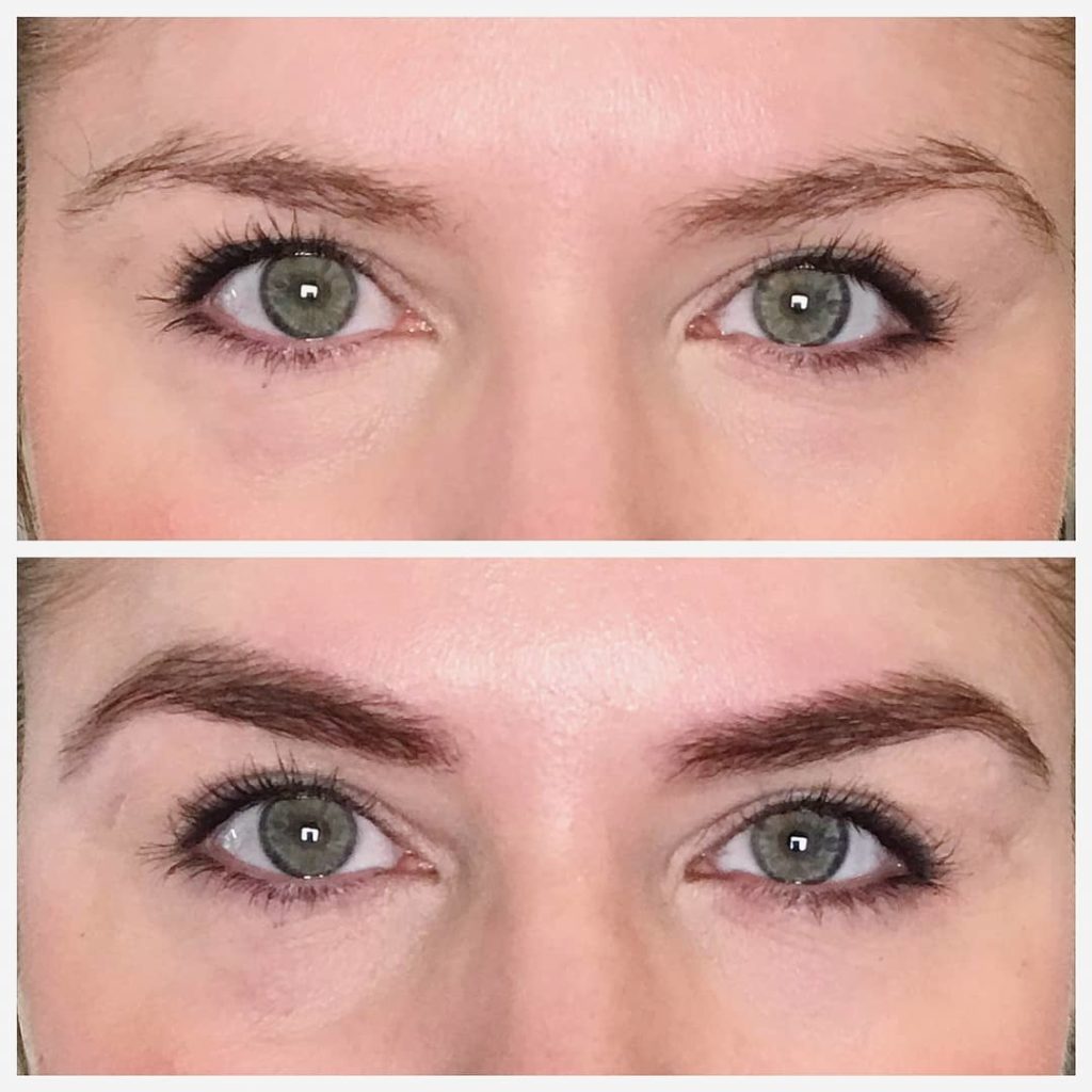 brow arch and dye service at Authentic Beauty