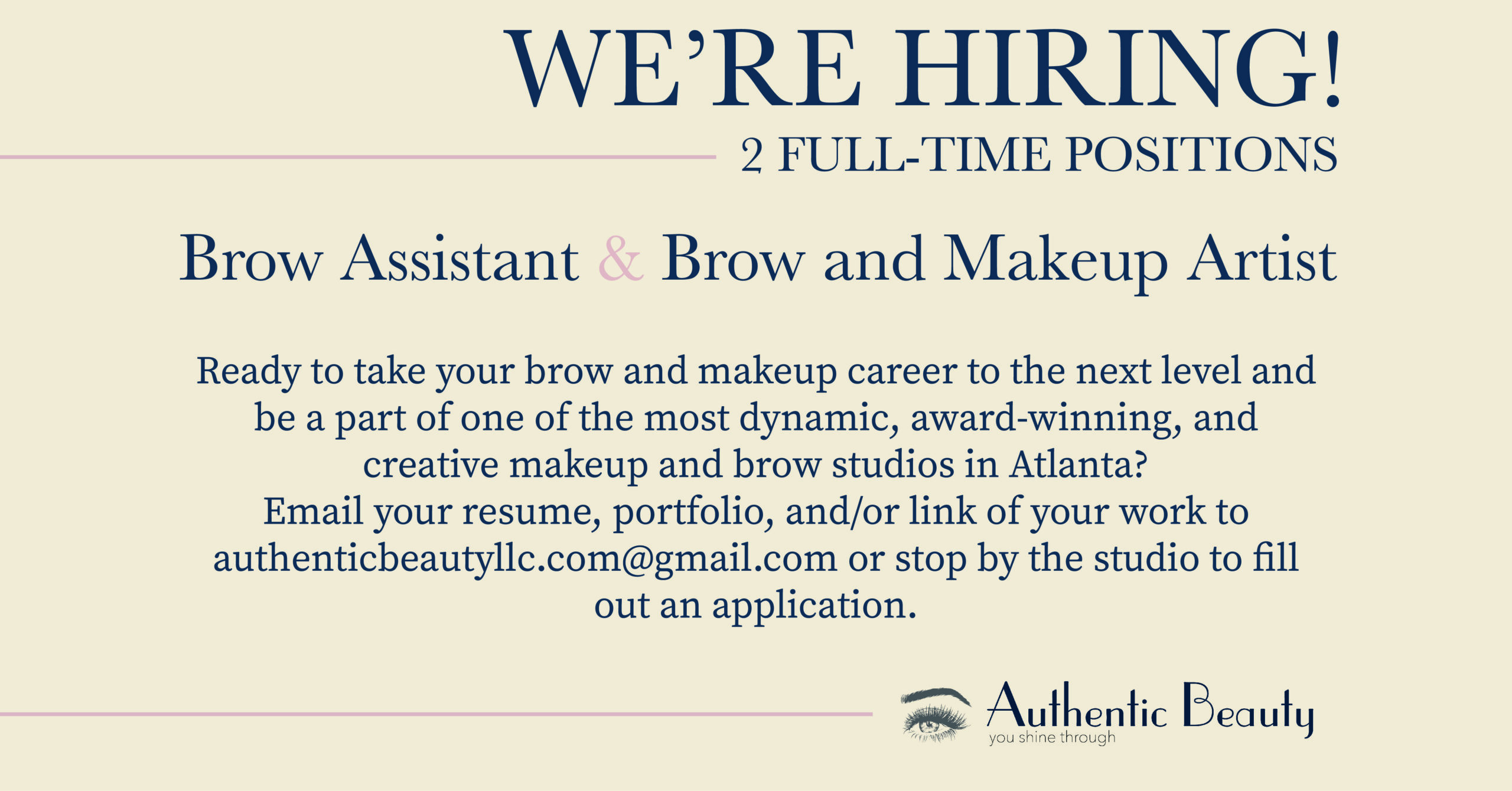 Authentic Beauty in Atlanta is hiring