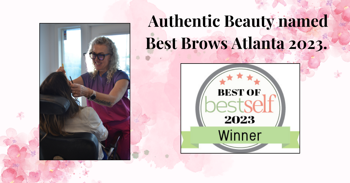 Authentic Beauty wins Best Brows Atlanta 2023.