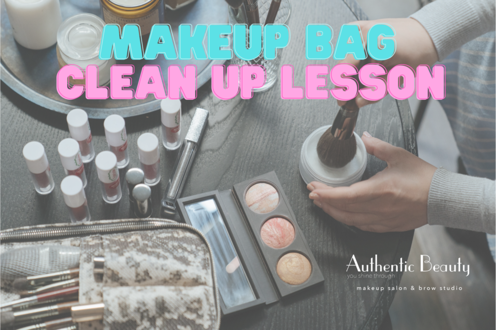 Get a makeup bag clean up lesson and Get rid of old makeup at Authentic Beauty in Atlanta through our makeup recycling program through the Pact Collective. 