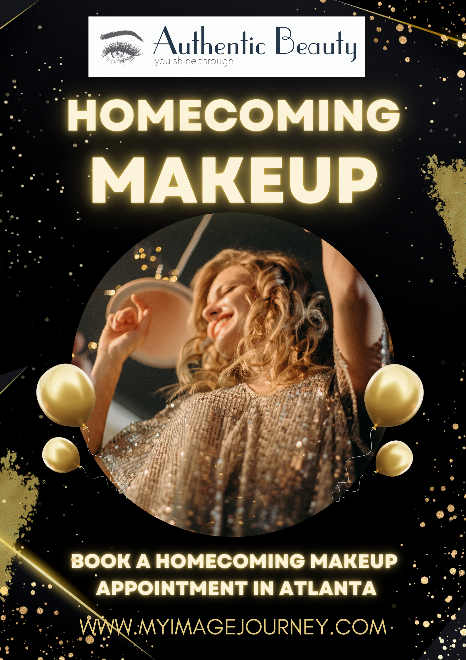 homecoming makeup Atlanta at Authentic Beauty