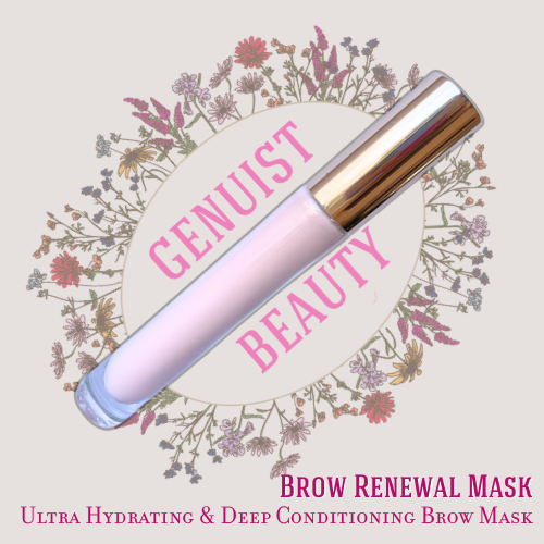 Genuist Beauty's Brow Renewal Mask is a deep conditioning eyebrow mask