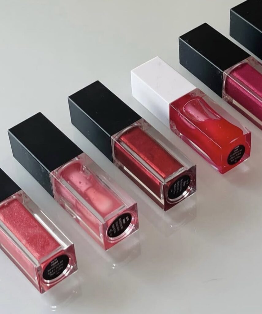 image of lipsticks made at the custom lipstick experience at Authentic Beauty in Atlanta where you can make your own lipstick or lipgloss.