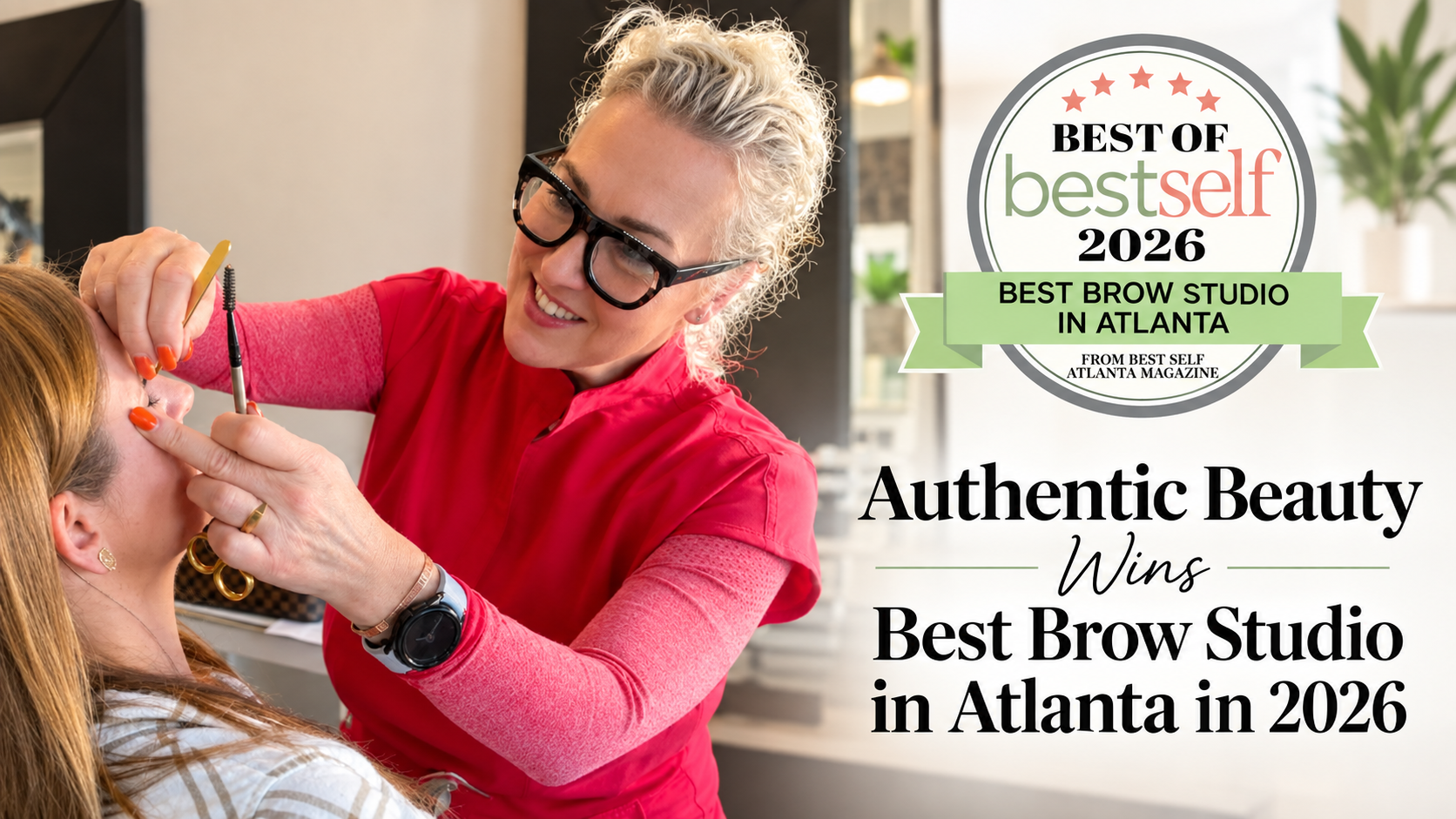Authentic Beauty wins Best Brow Studio Atlanta 2026