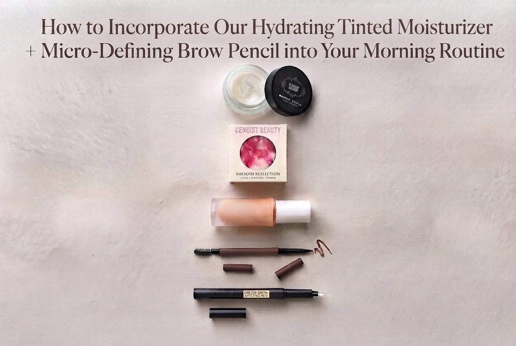 How to Incorporate Our Hydrating Tinted Moisturizer and Micro-Defining Brow Pencil into Your Morning Routine